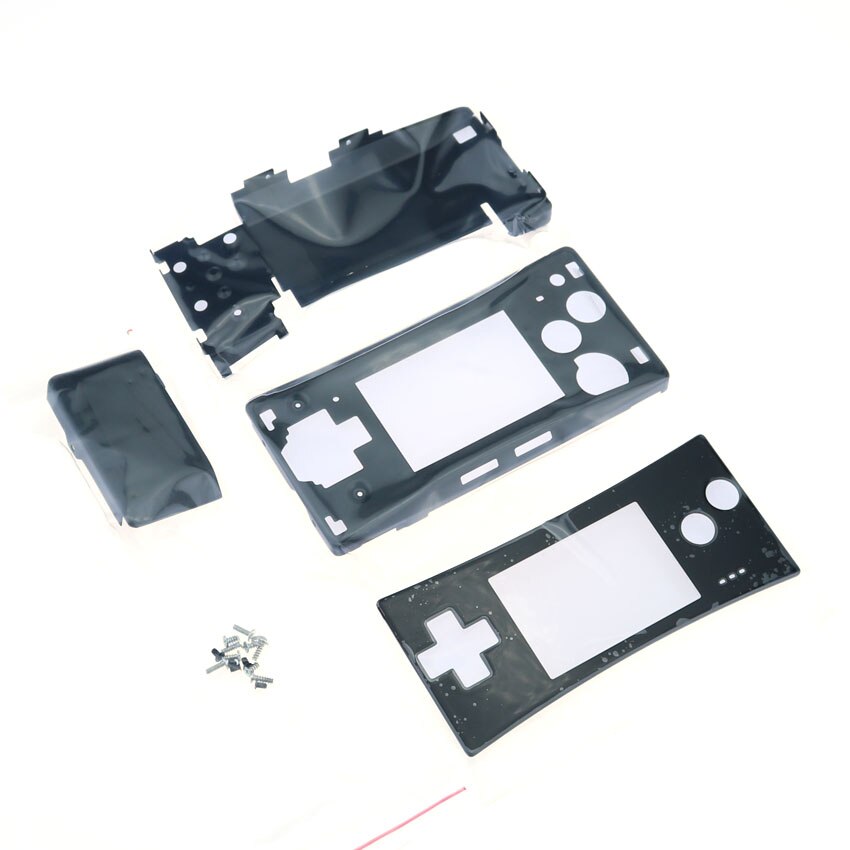 Yuxi Metalen Behuizing Shell Case Voor Nintendo Gameboy Micro Voor Gbm Front Back Cover Faceplate Batterij Houder & Schroeven