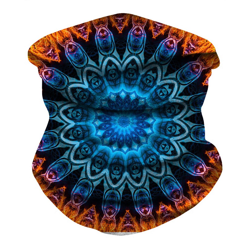 Mandala hodeskjerf headwraps til kvinner bandanas nakke menn gamasjer skjerf hals balaclava sol beskyttelse ansikt halo hodeplagg pannebånd: Farge 1