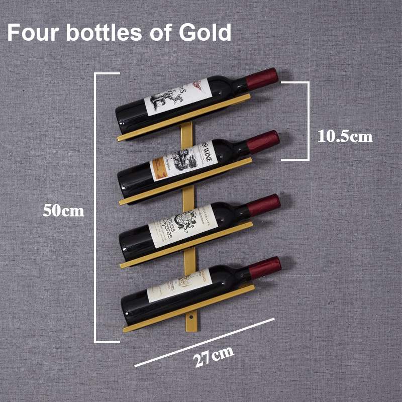 Modern Iron Wine Rack Wall Mounted Wine Holder Home Bar Cabinet Wine Glass Hanging Holder Storage Organizer Rack Home Furniture