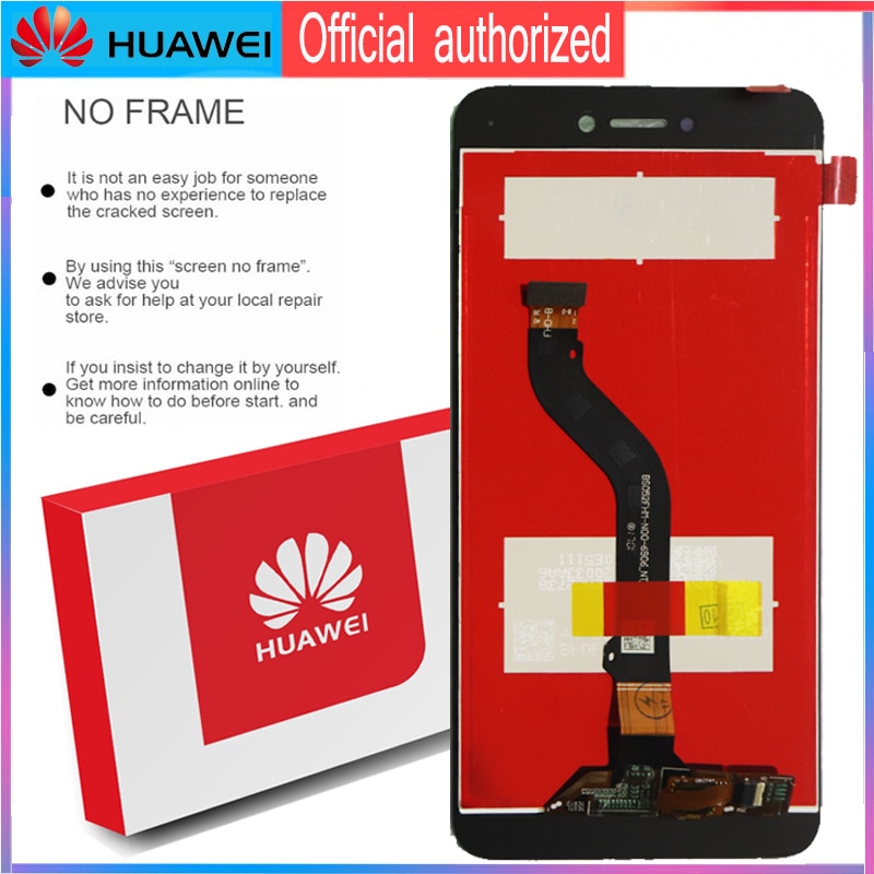 Alkuperäinen 5.2 tuuman näyttö kehyksellä huawei  p8 lite lcd-kosketusnäytön digitizer-kokoonpano  p9 lite pra -la1 pra -lx1