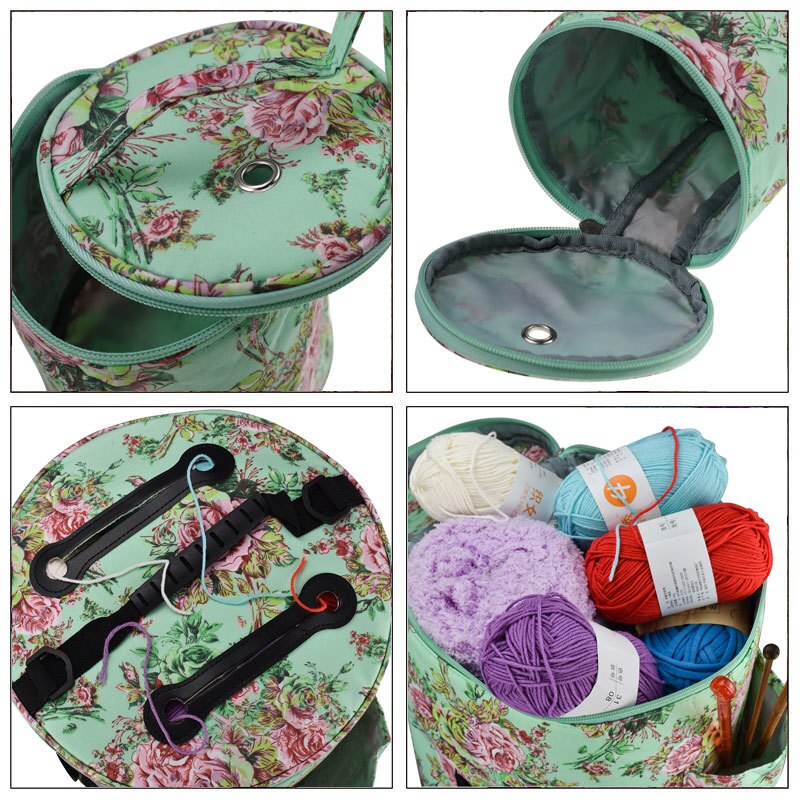 Empty Yarn Storage Bag DIY Weave Crochet Hook Bag 7 Styles Crochet Hook And Knitting Bag For Hooking And Knitting Sewing