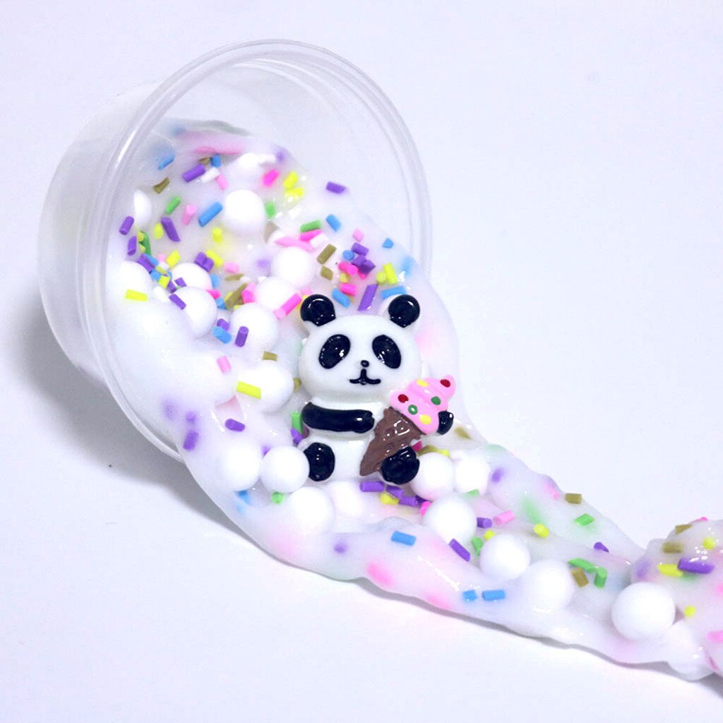 Panda Perlen Schleim Tonne Schlamm Spielzeug freundlicher Erwachsene betonen Linderung Plasticin Spielzeug Stimulieren Neugier der freundlicher детские игрушки