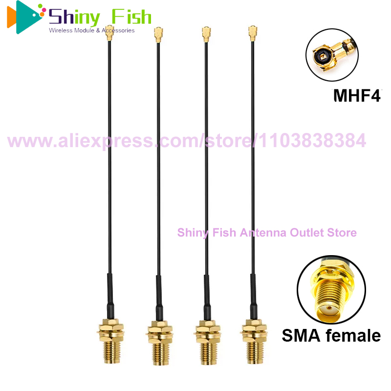10 peças sma fêmea para mhf4 cabo de transferência rf trança para módulo m.2 RM520GN-GL FM350-GL EM160R-GL FM190-GL SIM7600G-H