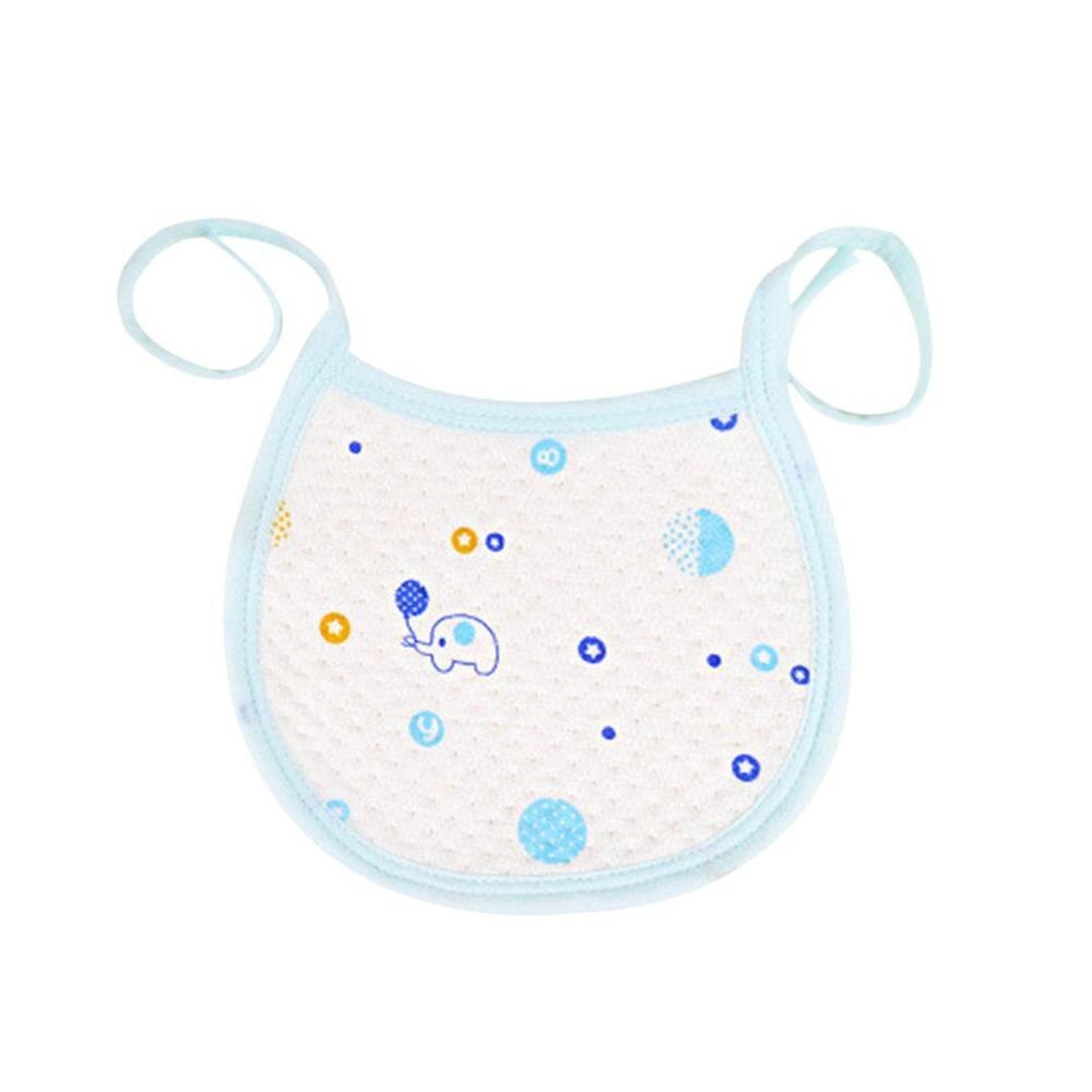 1Pcs Pasgeboren Baby Slabbetjes Voeden Bib Baberos Comfortabele Katoenen Slabbetjes Voor Kinderen Meisjes Jongens Baby Kleding Speeksel Handdoek: Blue