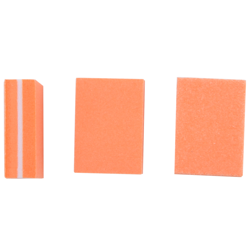 50 Stks/partij Professionele Spons Nagelvijl Beauty Mix 6 Kleur 100/180 Grit Uv Gel Nagellak Lime Een Ongle Manicure pedicure Gereedschap: Orange
