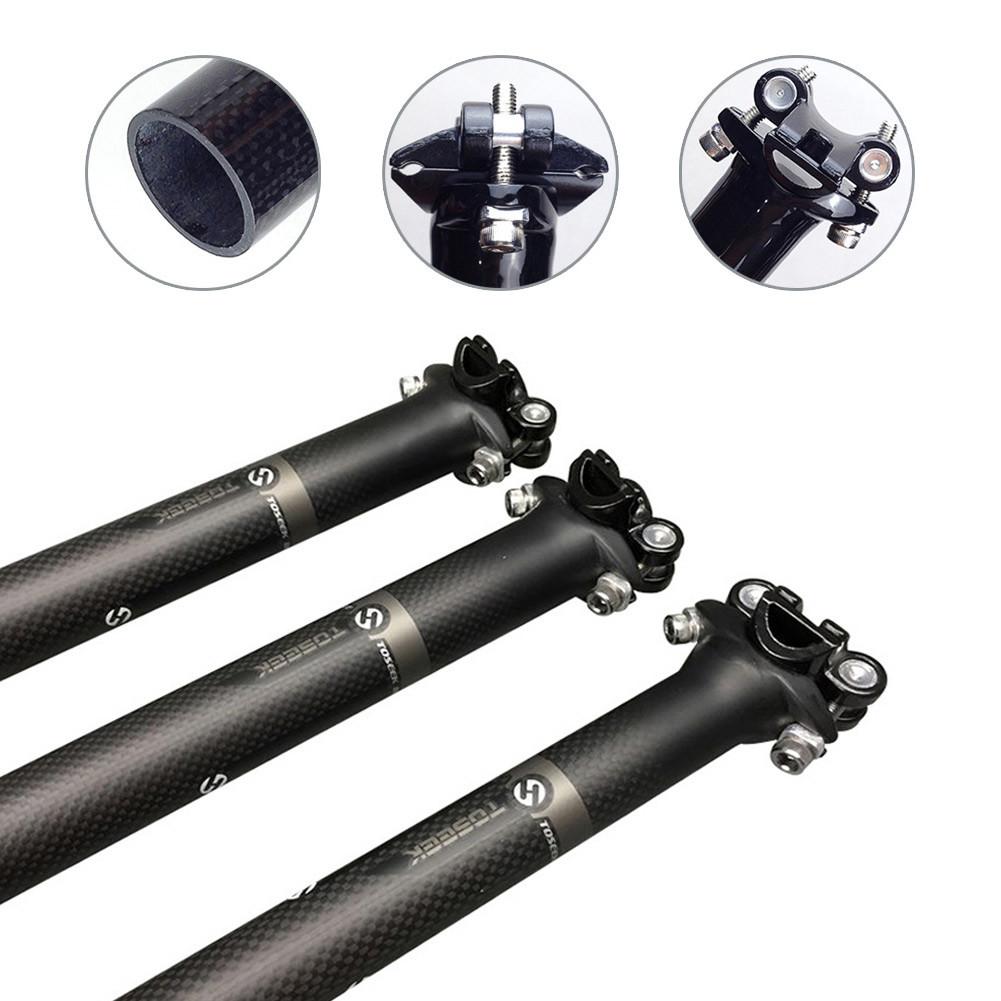 27.2Mm/30.8Mm/31.6Mm 3K Full Carbon Zadelpen Verstelbare Fietsonderdelen Superlight Mtb Road fiets Fietsen Zadelpen
