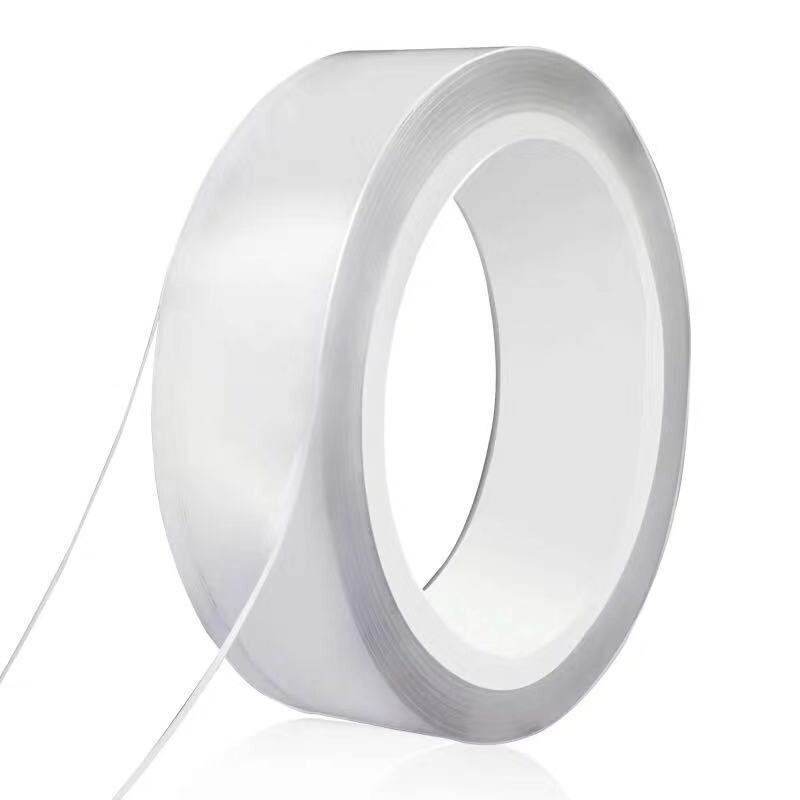 1/2/3/5m genanvendelige dobbeltklæbende tape gennemsigtige sporløse nano tape lim vandtæt tape til badeværelse køkken kontor: 30mm / 2m