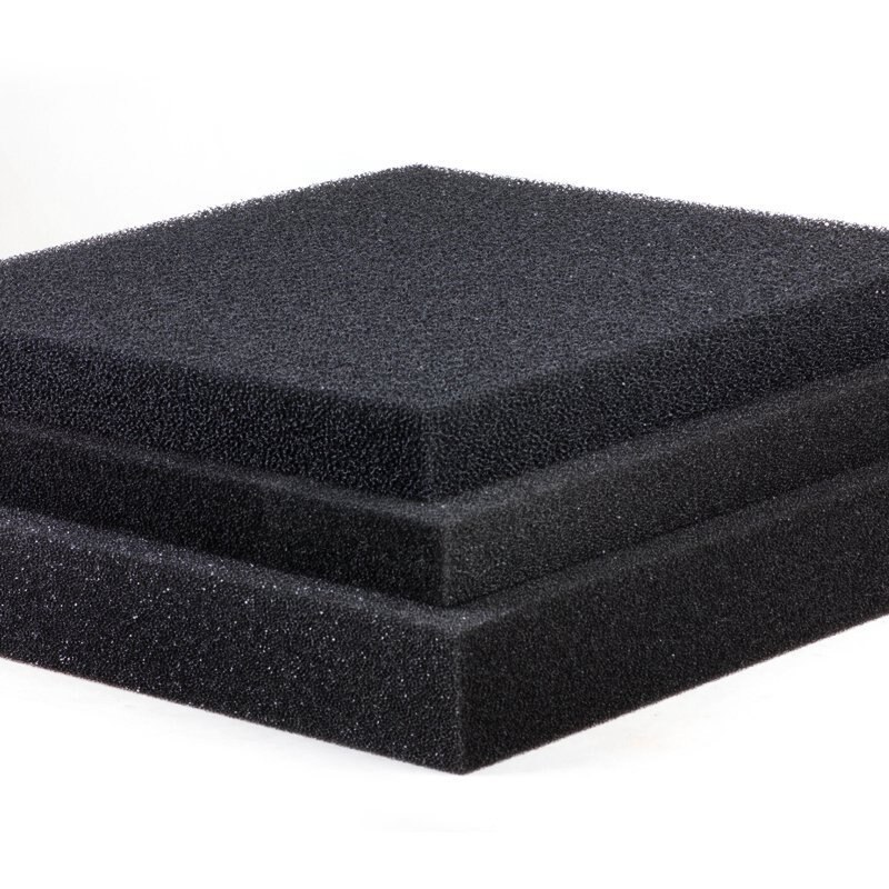 Aquarium Biochemical Cotton Filter Black Foam Fish Tank Sponge Pads Aquarium Fish Tank Pond Sponge Physical Filter 50x50x2cm