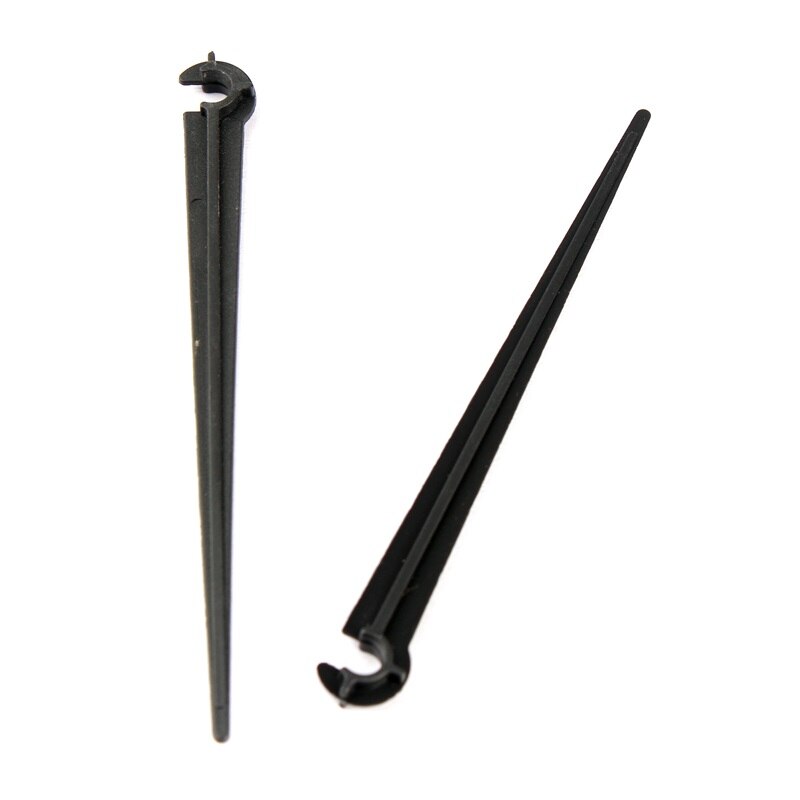 20pcs 4/7mm Garden Hose Stabilizer Stakes Clamp C-Type Fixed Hose Holder Home Gardening Drip Irrigation System Pipe Support