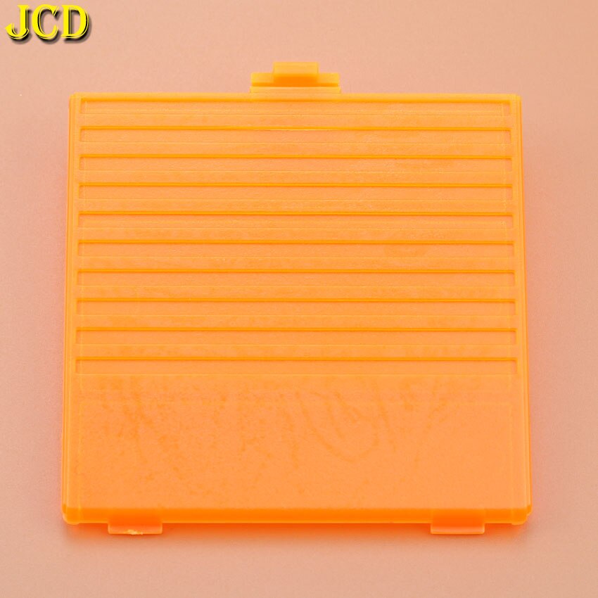 Jcd 1 stk til nintend game boy batteridæksel låg låg udskiftning til gb konsol batteri bagdæksel: Gennemsigtig orange