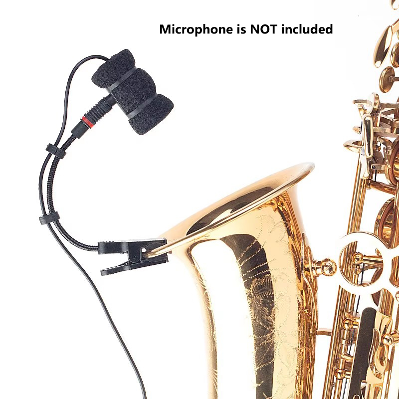 Instrument Kondensator Mikrofon Universal- Ständer Clip für Saxophon Klarinette Blasinstrument, Langlebige Mini Schock montieren Halfter