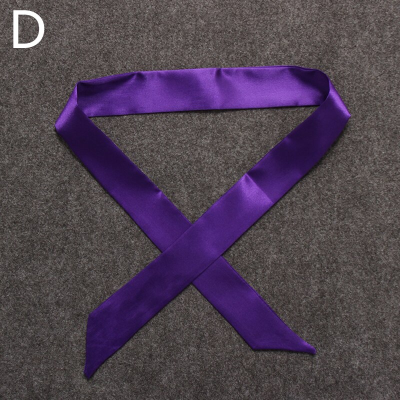 Twill Emulation Silk Solid Bag Scarf Women Small Scarf Ribbon Handbag Hair Long Shawl Bandana Luxury Head Scarf: D