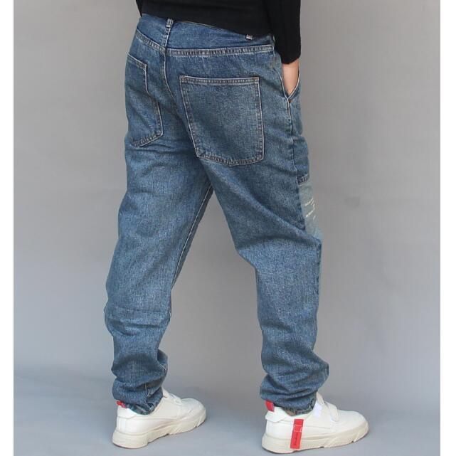 Jeans Herren Denim Hüfte hüpfen verlieren Hosen Rap Jeans Für Junge Rapper Plus größe Denim Jeans männer Kleidung