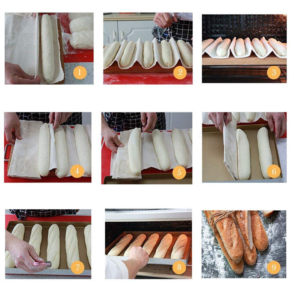 Diy Bakken Franse Brood Gefermenteerde Doek Handgemaakte Deeg Couche Proofing Doek Brood Gist Doek Natuurlijke Super Dikke Katoenen Canvas