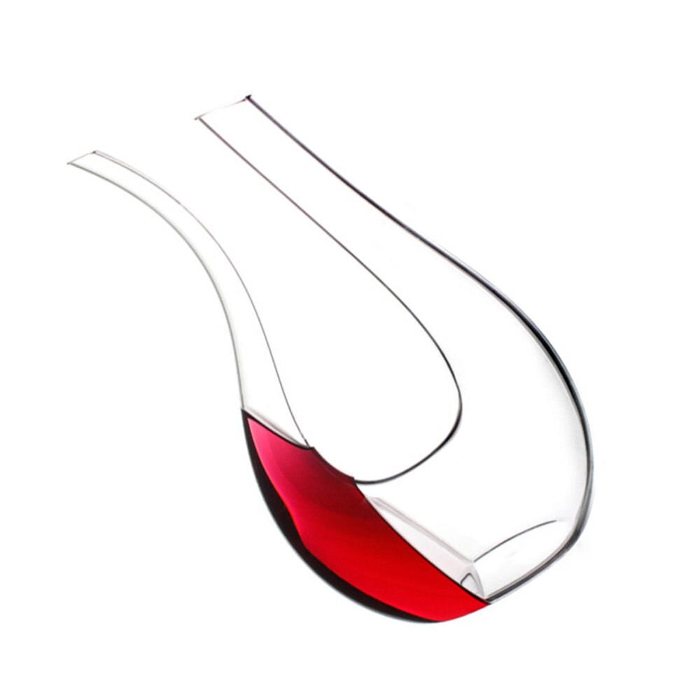 U form blyfri premium krystalglas vin karaf krystalklar vin belufter glas vin karaffel klasse b  (1300-1500ml)