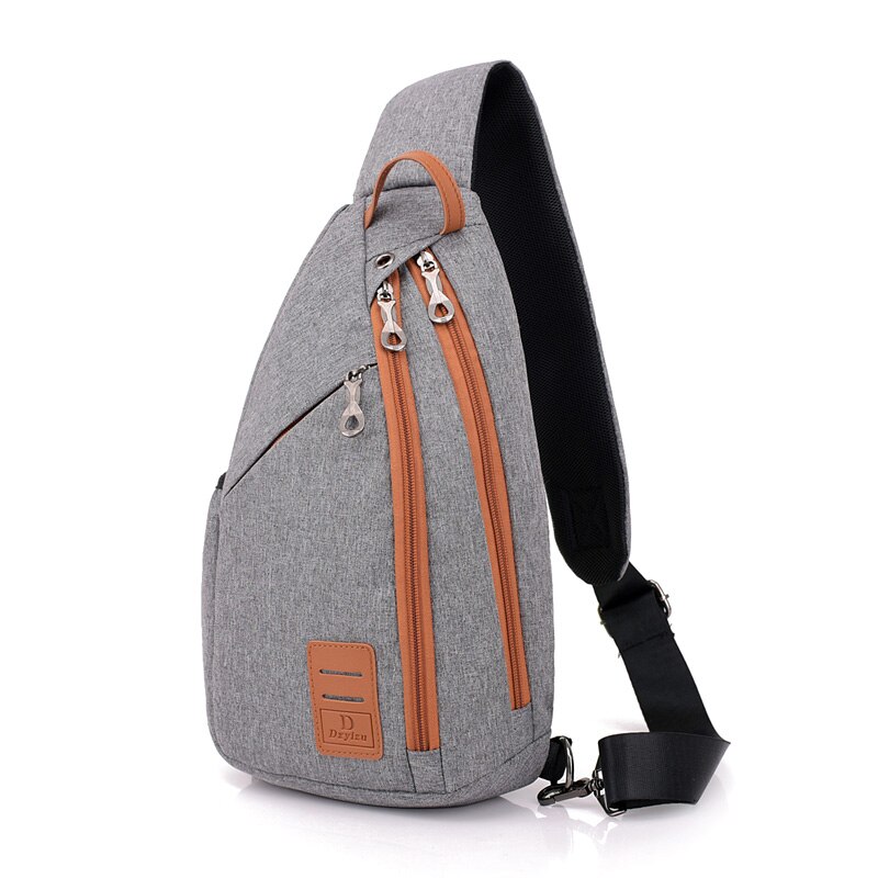 Adult/Teenager Large Capacity Chest Pack Man&#39;sMessenger Bags Men&#39;s School Bag Modern Shoulder Bag Unisex Crossbody Bag For Man: Grey