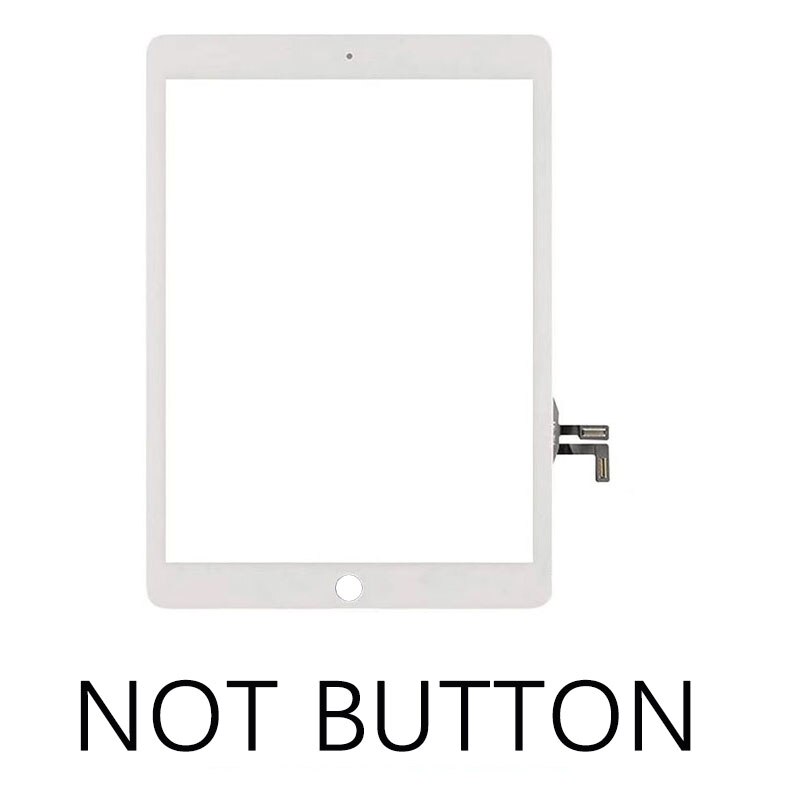 1Pcs Nieuw Voor Ipad 5th Ipad 9.7 Lcd Outer Touch Screen Digitizer Glas Touch Panel Vervanging a1822 A1823: Original White