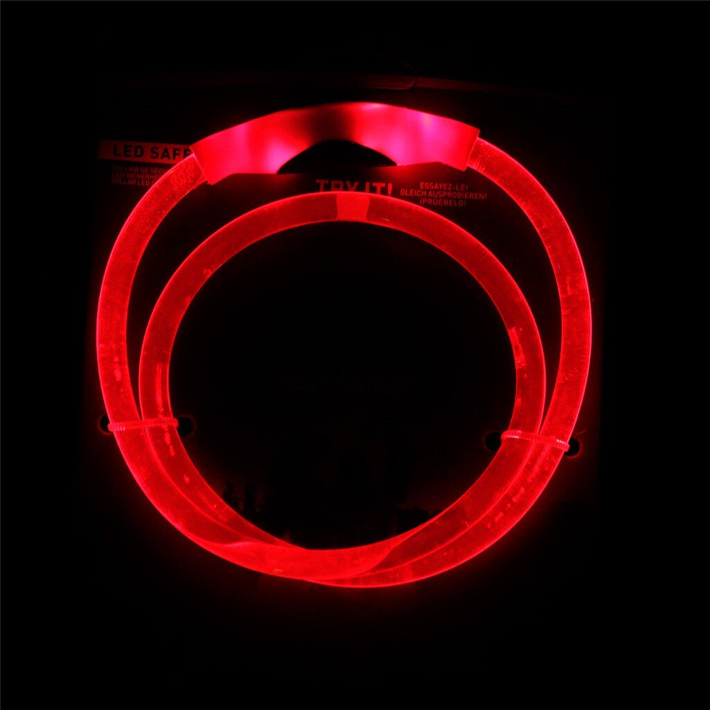 Multifunctional LED Dog Collar TPU Can Cut USB Rechargeable Lighting Collar Puppies Dog Collars Leads LED Supplies Pet Products: Orange 