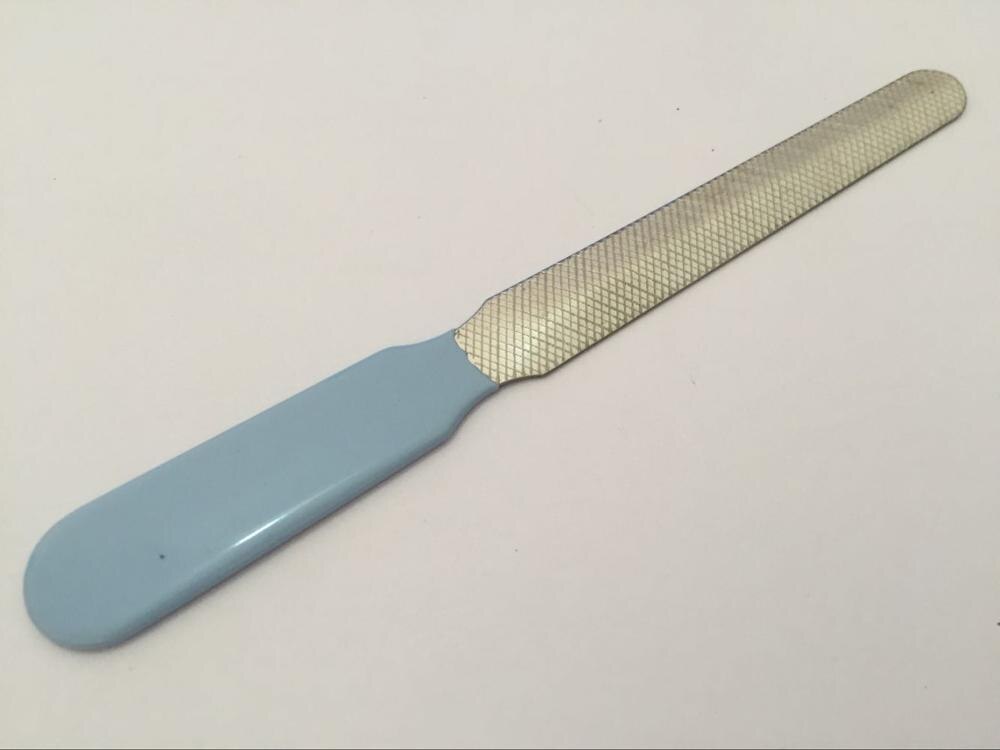 Cortauñas portátil para gato, lima de uñas para cachorros, perros, gatos, herramientas de cuidado de los dedos del pie, suministros de aseo para gatos, triangulación de: Blue Nail File / L