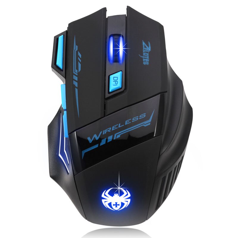 Wirless Mouse Gaming Mouse Wireless 2400 DPI 7 Button LED Optical USB Mice For Pro Gamer Mouse Cable Mouse for Laptop 20MAR11: Default Title