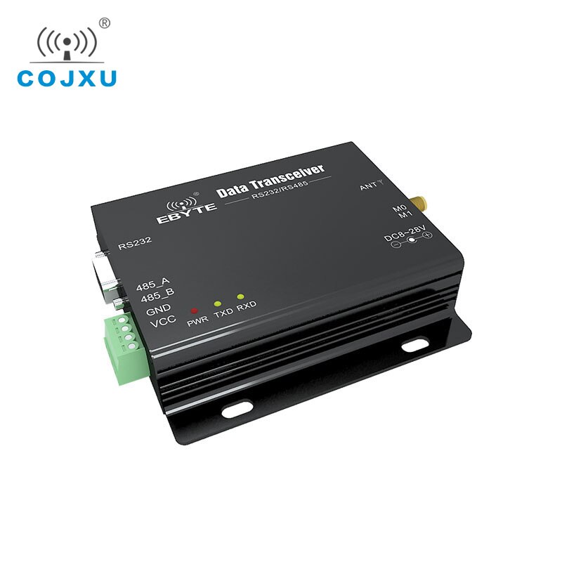 Módulo receptor rf de larga distancia con RS485 RS232, transmisor-receptor de datos inalámbrico de alta potencia 433M 3km, COJXU completo y doble 1W