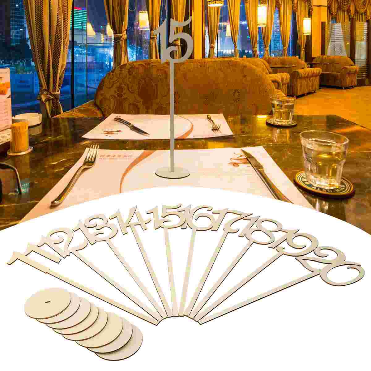 GOMAKERER 32 stuks bruiloft tafel nummers kaarten, 1-30 zwart gouden