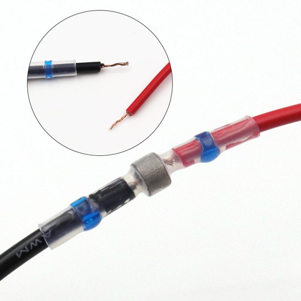 Electrical Wire Connectors Insulated Solder Sleeve Tube Heat Shrink Solder Terminal Waterproof Butt Connectors