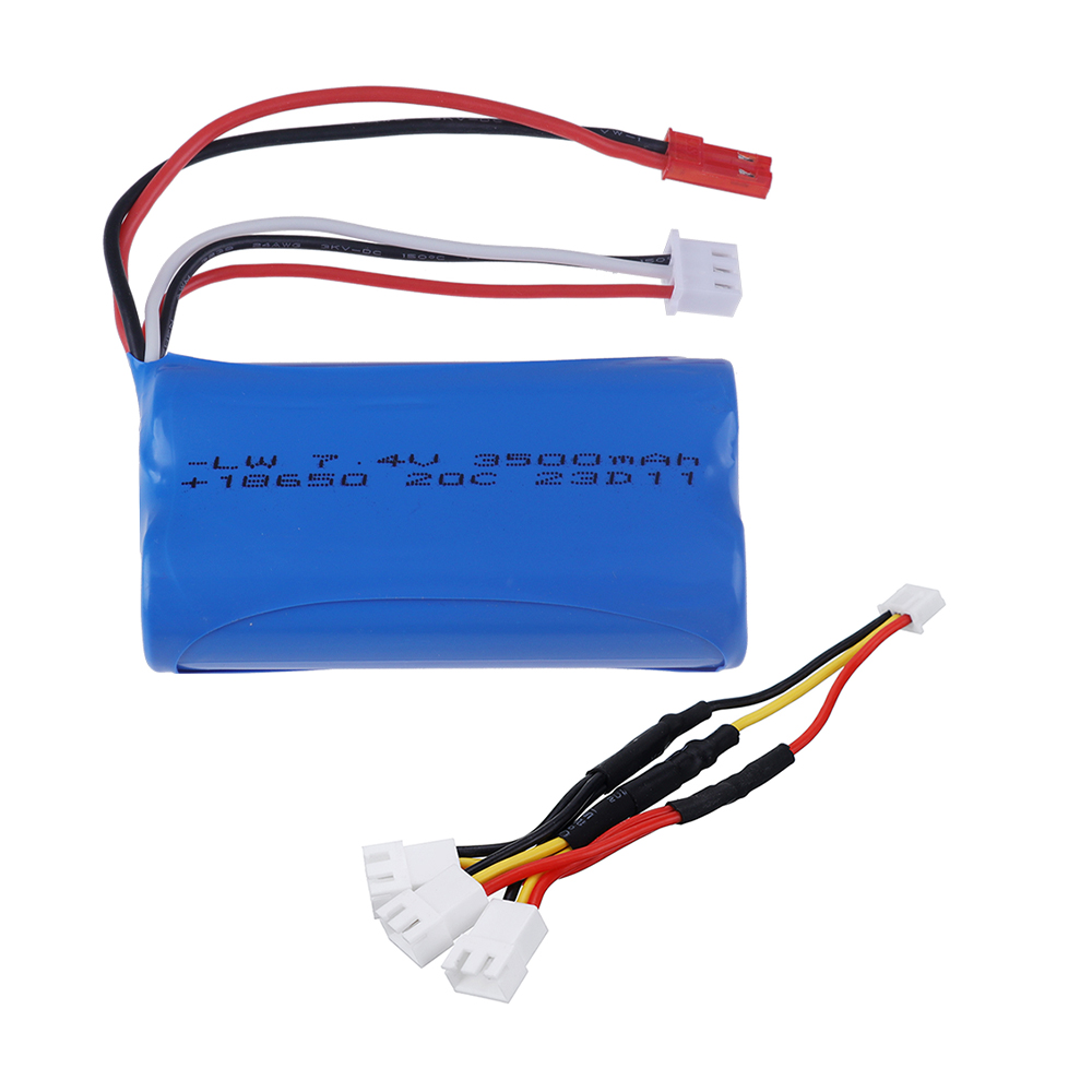 18650 7.4V 3500mAh Li-ion Battery With JST Plug 2S for UDIRC UD1601 UD1602 UD1604 UD1607 SG1603 SG1604 RC Flat Sports Car Toys​: Beige