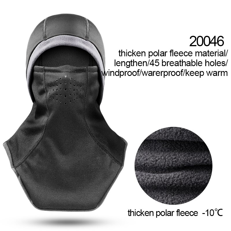 CoolChange Winter Cycling Face Mask Fleece Thermal Windproof Bike Cap Balaclava Ski Fishing Skating Hat Snowboard Training Mask: 20046