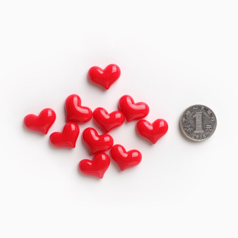 Imán de nevera de resina con forma de corazón, imán de nevera familiar de Chocolate, decoración de boda, 10 Uds.: 10 pcs B