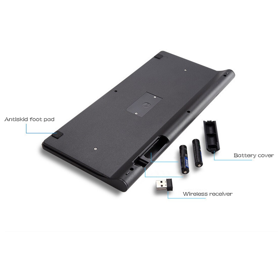 Etmakit Top Automatic Pairing USB Wireless 2.4GHZ Keyboard Mouse Set Adjustable DPI Comfortable Keyboard Set For Computer PC