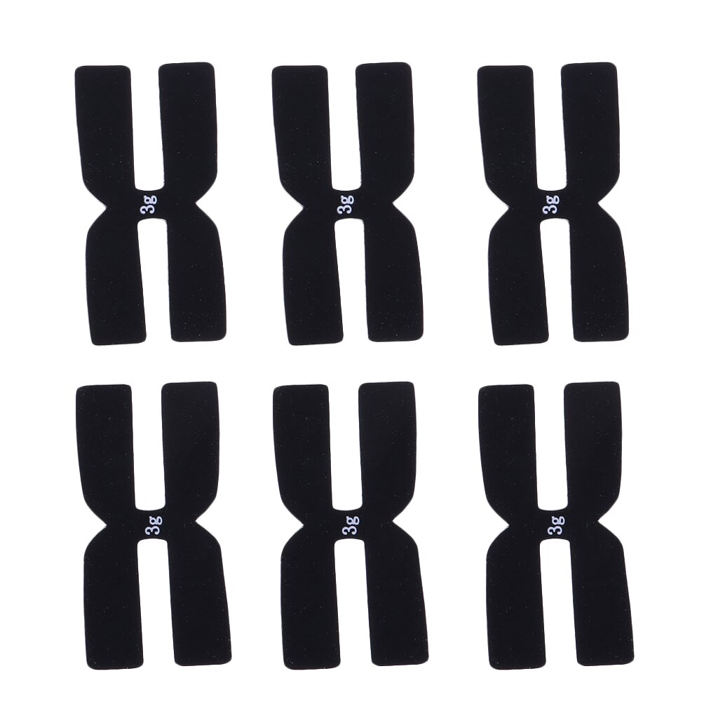 Faixa de silicone para raquete de 3g 6x, barra com fita pesada para badminton e tênis: Black
