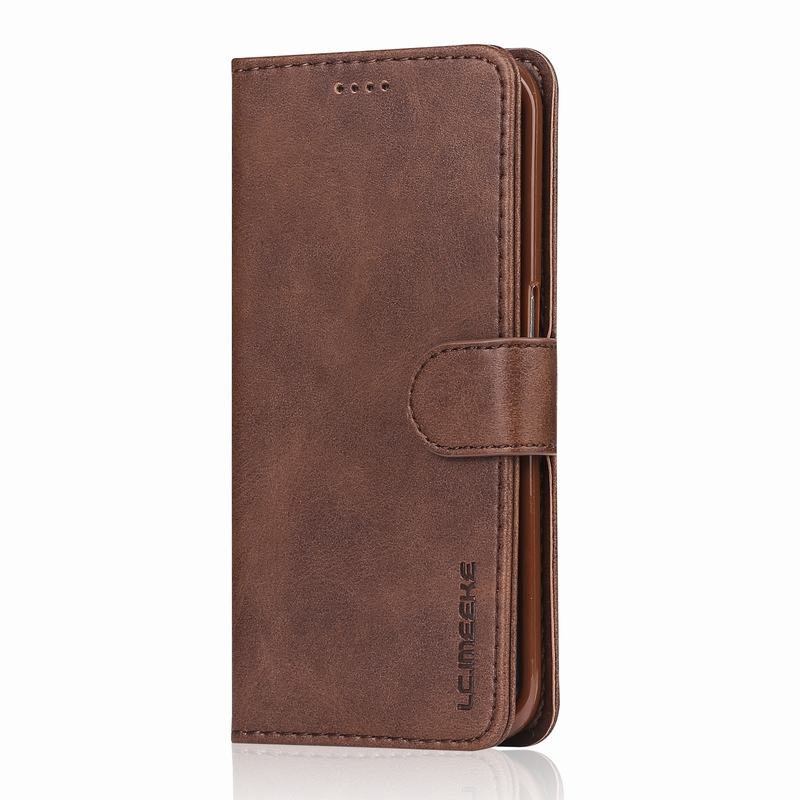 Case Voor Samsung Galaxy S6 S7 Rand Case Cover Luxe Magnetische Flip Portemonnee Lederen Telefoon Tas Voor Samsung S 6 7 s6edge s7edge Etui: For Samsung S7 Edge / Brown