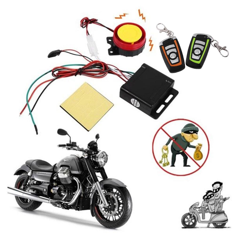 Universal Two-way Motorcycle Alarm Security System Scooter Anti-theft Security Alarm System with Engine Start Remote Control Key