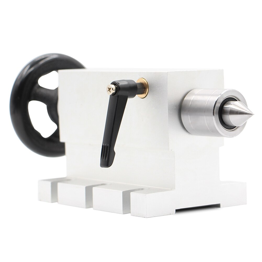 Tailstock Movable Optional Base / Three Heads Tailstock work with Rotary/ A/4th Axis For CNC Engravin Machine: TS-01