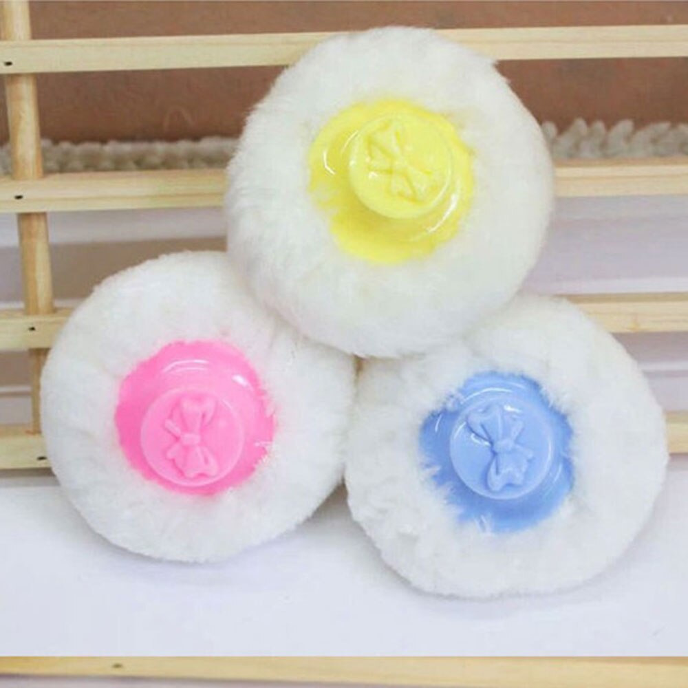 Face Body Puff Talcum Powder Puff Infants Powder Puff Stylish Round Villus with Storage Box Baby