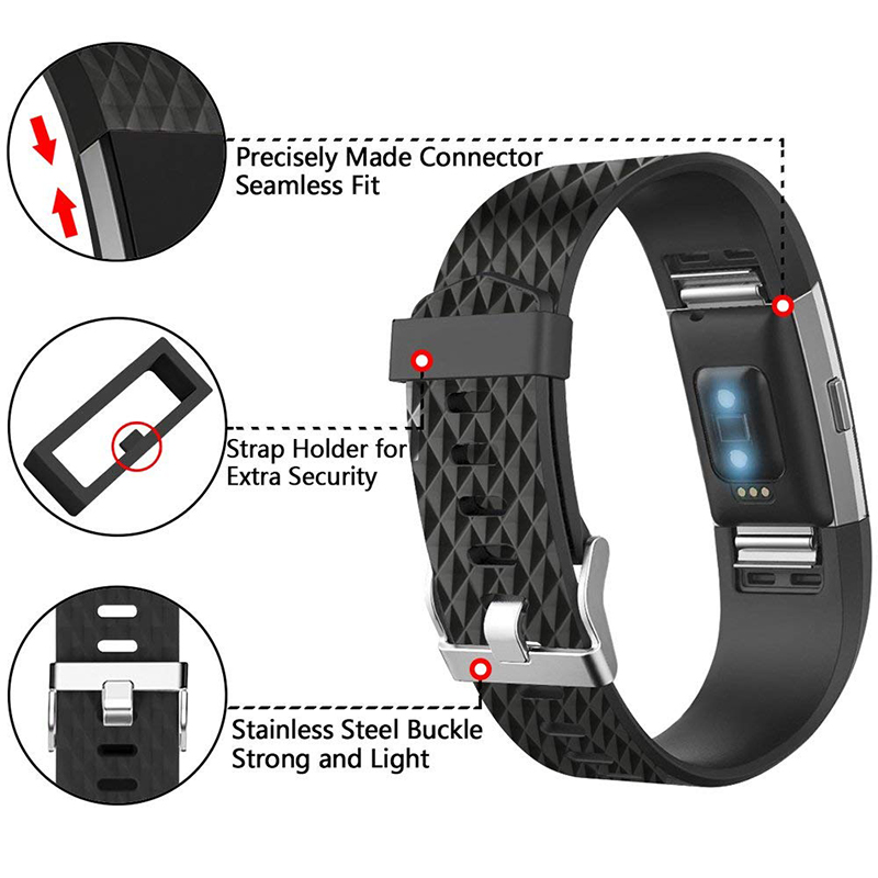 For Fitbit Charge 2 Band TPE Strap For FitBit Charge 2 TPE Replacement bracelet For Fit bit charge 2 For Wrist strap Accessories