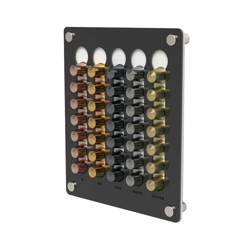 Porte-capsules de café de Nespresso, support mural en acrylique, organisateur de dosettes, support de rangement de 35 dosettes pour étagères à tasses de Nespresso: 04
