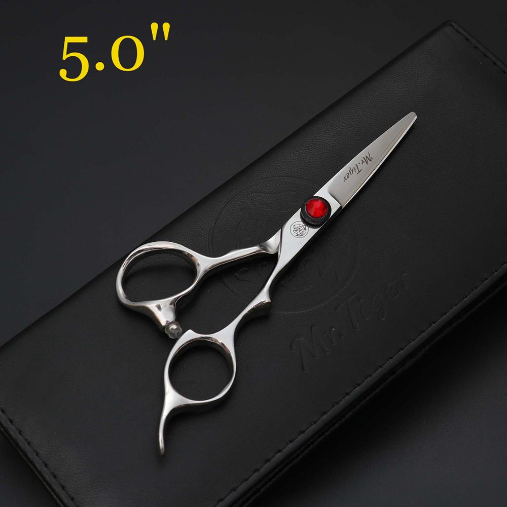 Japan 440C 4.5/5.0/5.5 Inch Hair Cutting Scissors Hair Hairdressing Scissors Barber Hair Shears Hairdresser Haircut: 5.0 inch
