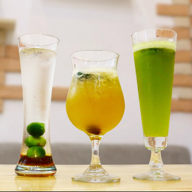 Hittebestendige Transparante Bier Wijn Glas Huishouden Drankjes Dessert Milkshake Thee Melk Koppen Multifunctionele Drank Bekers