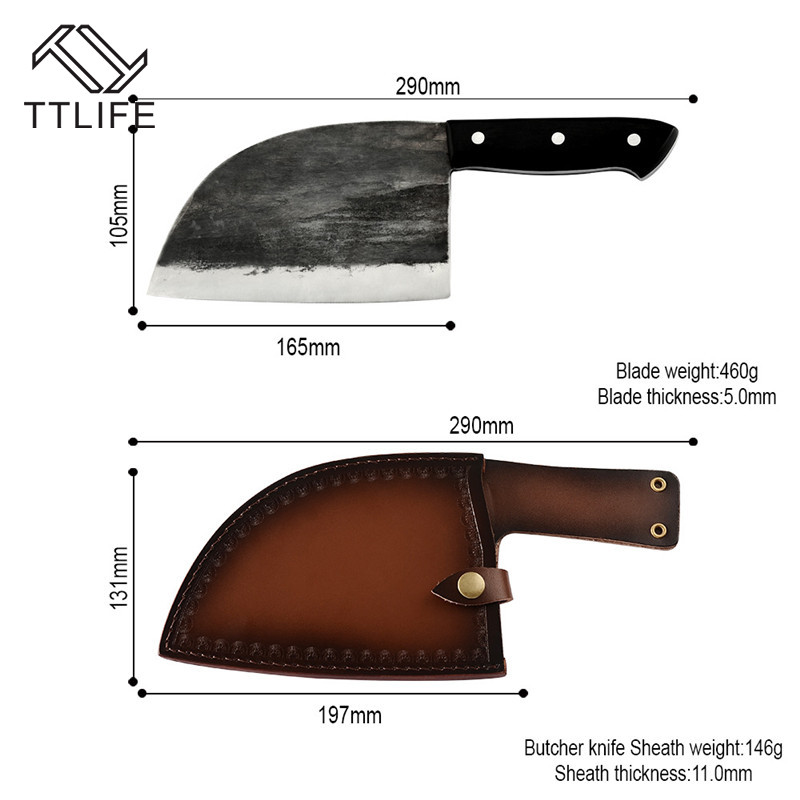 TTLIFE fait main haut de gamme couteaux en cuir couteau de Chef couteaux couteaux étui couteaux de boucher couteaux de cuisine couperet de stockage