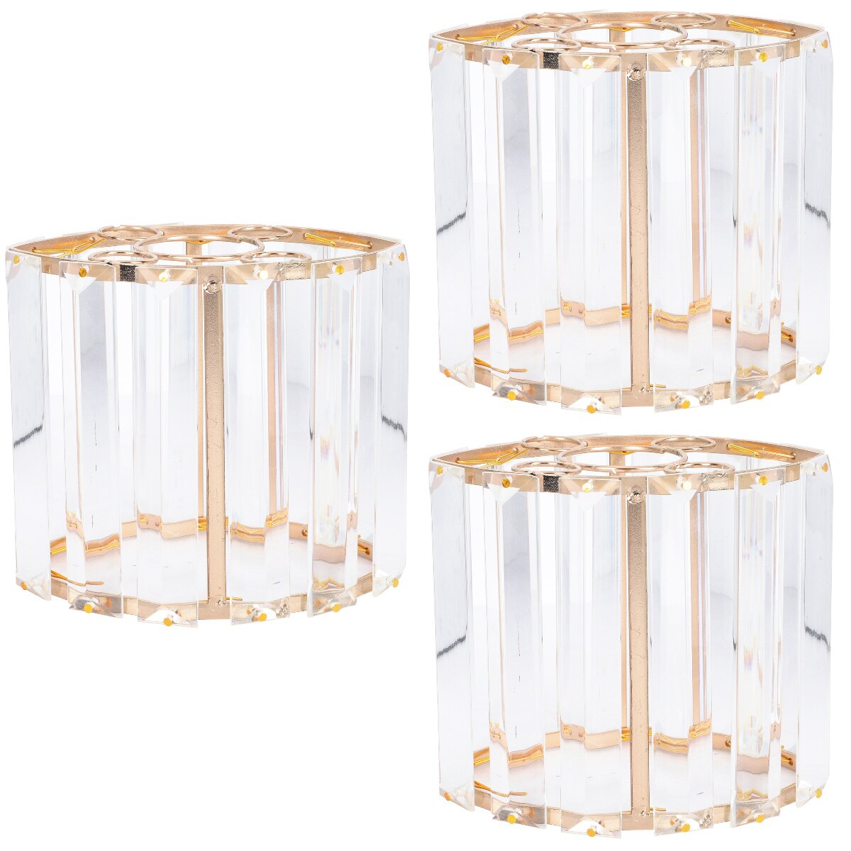 3pcs Stylish Ceiling Light Cover Ceiling Light Protector Square Lampshade