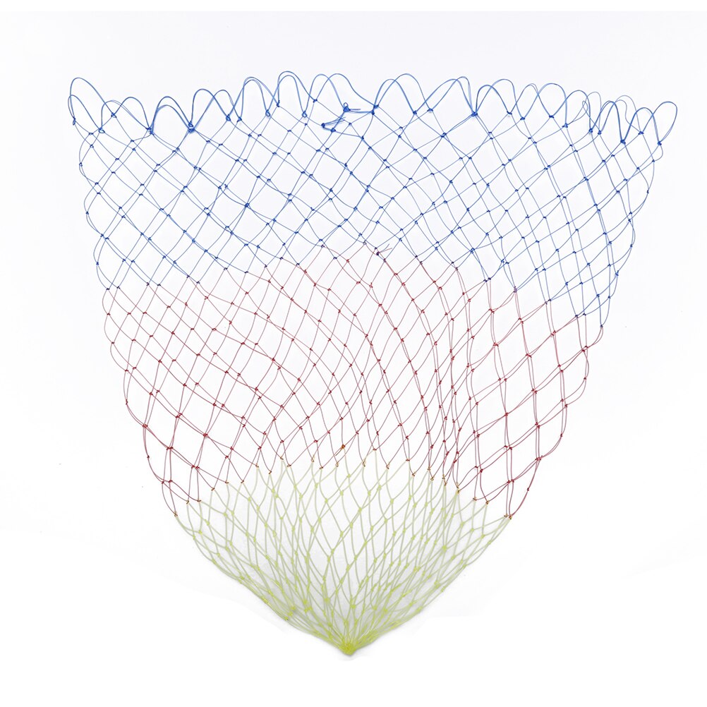 1 Pcs Nylon Fishing Nets Collapsible Fishing Tools Rhombus Mesh Hole Depth Folding Nylon Landing Net Net 35/40/45/50/60cm