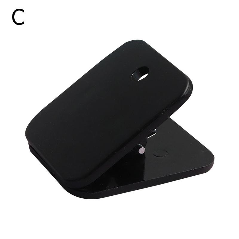 Acrylic Clamp Paper Clips Ticket Holder Paper Documents Organizer Student School Office Supplies Bookmark Binder Clip: Black