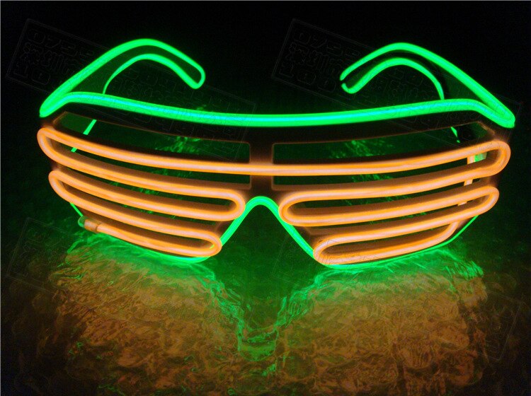 Two-Color Blinds Modes Flash Glasses Toys Luminous Lighting Colorful Glowing DJ Classic Carnival Dance Bar Party Toys