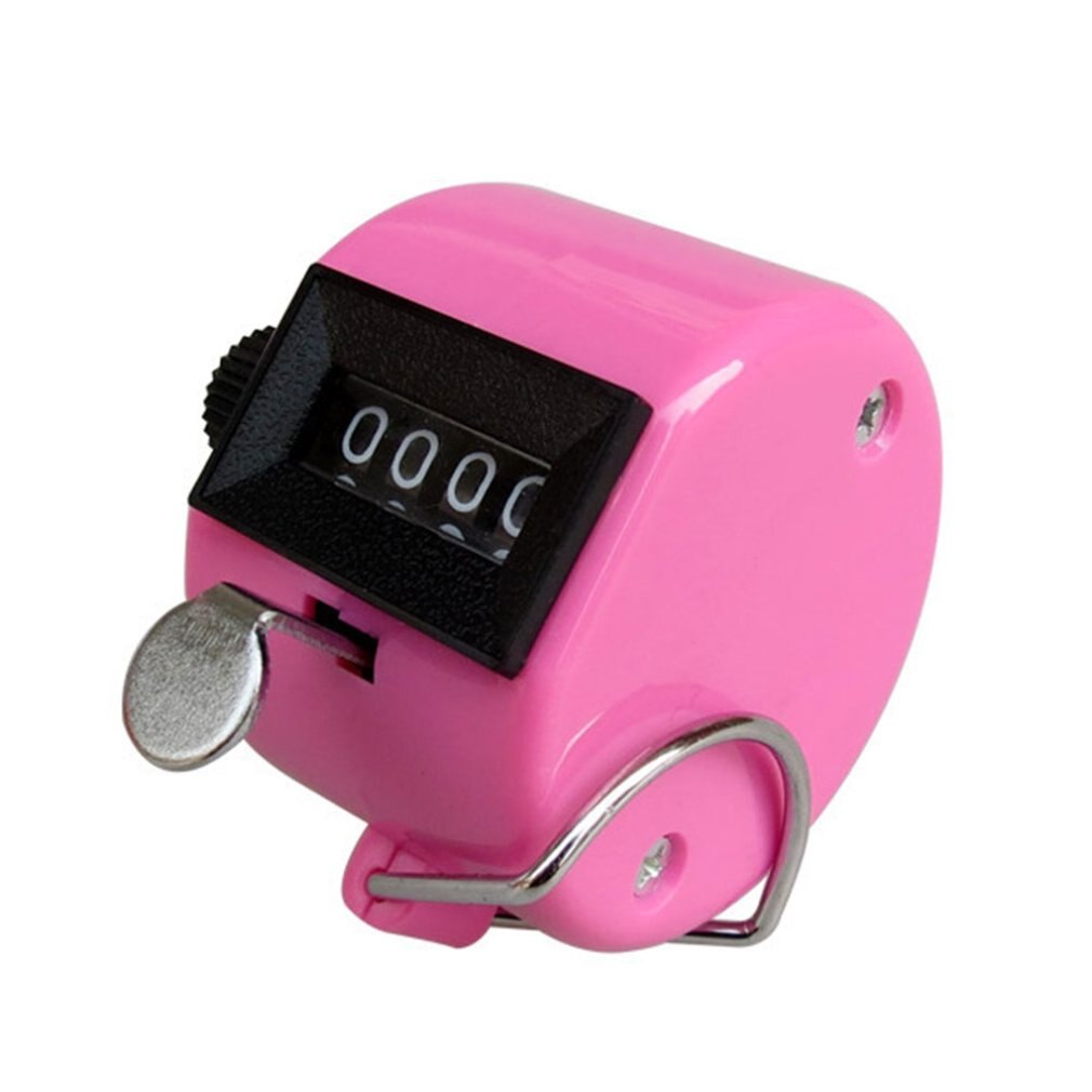 Compteur électronique de compteur manuel de machines en plastique de compteur mécanique de bouddha de quatre couleurs: Rose