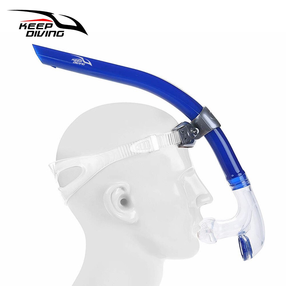 KEEP DIVING Swim Tube Scuba Diving Snorkel with Silicone Mouthpiece One-Way Purge Valve