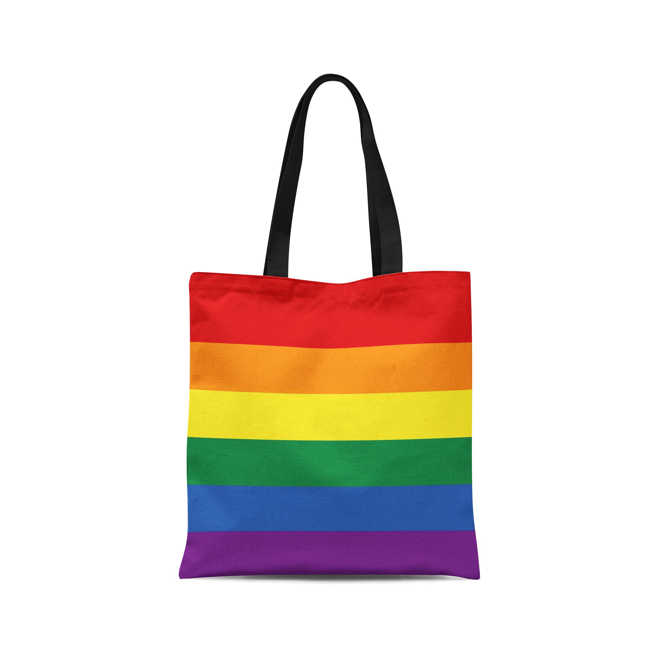 3D Druck Bunte Streifen Frauen Schulter Tasche Harajuku Einfache wiederverwendbar Reisetasche Für unisex: Stil1