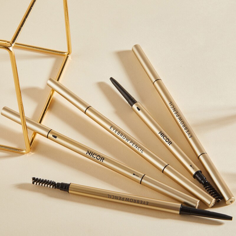 Crayon à sourcils 2 en 1 à Double extrémité, crayon à sourcils durable et étanche