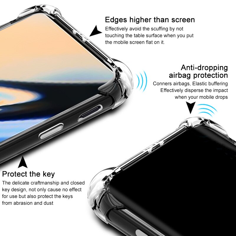 Oneplus 8 pro etui oneplus 8 cover silikone blødt bagcover telefon cover til en plus 3 3t 5 5t 6 6t oneplus 7t 1+7 tpu etui